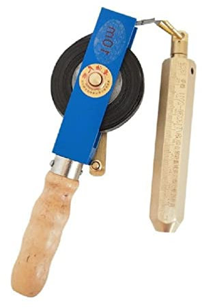 Labstandard Oil Gauge Tape, Oil Tank Level Gauge Oil Tank Measuring Stick, Oil Sounding Tape Steel 5/10/15/20/25/30M For Fuel-Petroleum Brass Plumb Oil Tank Depth Measuring Tape
