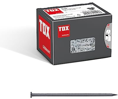 TOX Chiodi a filo 1,8x35 mm con testa svasata per semplici giunzioni in legno e superfici piane, uso universale in interni ed esterni, acciaio lucido, 400 g in cartone, 063100103