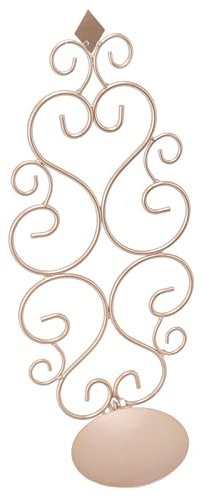 Haofy Bougeoir sur pied ferme 37 x 14,5 cm Chandelier Chambre (doré champagne)