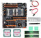 LAUGHERER X99 Dual CPU Motherboard +2XE5 2620 V3 CPU+2XDDR4 4G RECC RAM+SATA Cable+Baffle LGA 2011 8XDDR4 Slot Support 2011-V3 CPU Repuestos de repuesto