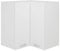 Gecheer Eckhängeschrank Hängeschrank Aufbewahrungsschrank Küchenschrank Einbauküchenschrank Küchenzeile Küchenmöbel Oberschrank Wandhängeschrank Wandschrank Weiß 57x57x60 cm Holzwerkstoff