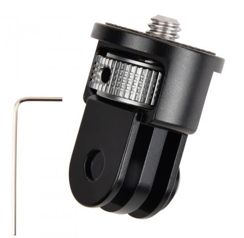Aluminium 1/4 Zoll Kamera Halterung Adapter Drehbar Stativ Gewinde Adapter, Drehbarer Stativgewindeadapter, Kamerastativhalterung für Gopro-Adapter, Insta360 ONE R/X2/GOPRO10/9/8/MAX