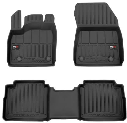 Fußmatten Gummimatten für Nissan X-Trail IV T33 2021-2025 Premium Schwarz TPE 3X