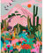 DAERLE Peinture par Numéros pour Adulte Jardin de cactus, Kits de Peinture au Numéro Paysages Avec Pinceaux Peinture de Dessin de Pigment Acrylique, Vloisirs Créatifs Adultes 40x50cm