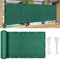 Brise Vue Jardin, Brise Vue 500 x 70 cm Protection Contre Vent, Soleil, Brise-Vent de Jardin Ecran de Protection, avec Œillets, Attaches de Câble, pour Piscine, Patio, Vert Foncé