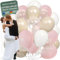 Hochzeitsheld® Luftballons Rosa - 100% Made in EU Aus Biologisch Abbaubarem Kautschuklatex - Helium Ballons für Hochzeit