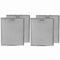 4Pcs Range Hood Filter Replacement 300 x 250mm Metal Mesh Blocks Grease and the Carbon Filters For RANGEMASTER Cooker Hood, Silver