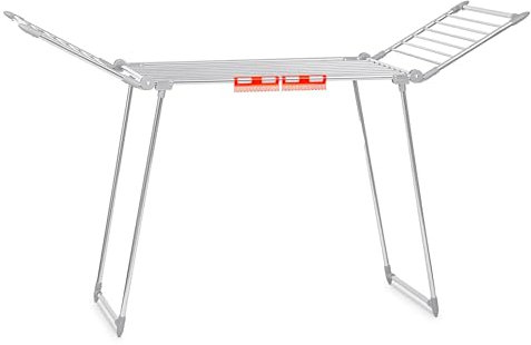 Massido Wäscheständer Rostfrei Outdoor Ausziehbar Platzsparend Wäscheflügeltrockner Wäschetrockner Ständer Stabiler Standtrockner Mit Rutschfesten Füßen Trockenfläche 19 M Debora 174 x 61 x 108 cm