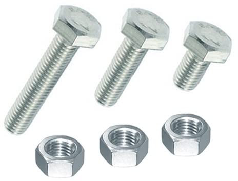 Sechskantschrauben M10 inkl. Mutter, Stahl verzinkt, DIN 933 (10, M10 x 40 mm)