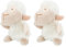 TRIXIE Katzenspielzeug Schaf - zum Kuscheln und Spielen - Katzenminze - Plüsch - weiß/beige - 10 cm - 45767 (Packung mit 2)
