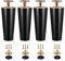 Wooden Sofa Legs Replacement for Furniture Couch Feet, Dresser Legs 4 Inches & 6 Inches, Set of 4 Wood Coffee Table Leg(Black,3.9''/10cm)