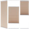 Brillant® Premium Plissee ohne Bohren zum Kleben, Plisseerollo mit Aluminium-Klebeleiste | Sonnenschutz & Sichtschutz für Fenster & Balkontür | Beige - Sand | 90 x 210 cm (BxH)