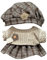 Topassion 17cm Plüsch Bekleidung, Niedliches Mini Kuscheltier Outfit mit DIY Pullover Hoodie, Bekleidungszubehör, Einfach an und auszuziehen, Ideales Kinder Geschenk Puppenzubehör Puppenkleidung