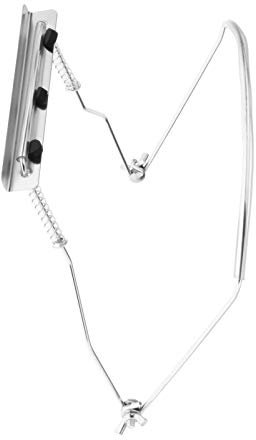 Mundharmonika-Halter, verstellbar, professionell, silberfarben, für 10 Löcher