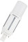 OSRAM Lampe LED DULUX G24d 5,5 W, blanc froid 6 500 K, verticale, remplacement LED pour KLL, IP20, sans mercure, 30 000 h, idéale pour les couloirs, les couloirs et les hôtels