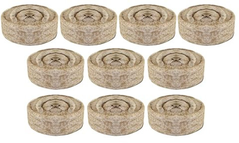 Luckxing Pastiglie Di Torba | 10 Pezzi da 30mm Blocco di Terriccio con Nutrienti per Coltivazione | Bloccatore Di Terriccio Nutriente Compresso Per Coltivazione Da Giardino Per Ortaggi Fiori E Vasi
