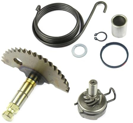pumpumlia Kickstarter Getriebe Montage Ersatz Kickstarter Set Roller Moped Kickstart Getriebewelle Feder für 50CC ATV Starter Montage