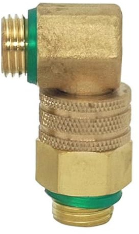 Giunto in rame ad alta pressione a 90 gradi per macchine per tubi medicinali con spruzzatore a trazione progettato per applicazioni agricole e di spruzzatura (filettatura maschio)