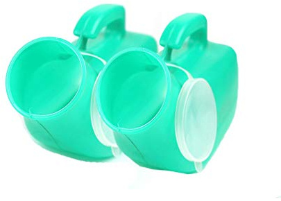 MRVAKDYDI Portable Toilet Urinal, Portable Urine Collection Container Urine Bottle Green 1200ml Pack of 2