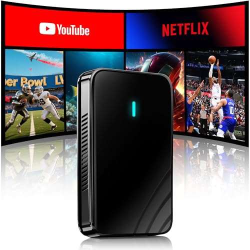 Kabelloser CarPlay-Adapter, AI-Box im Auto, wandelt kabelgebundenes CarPlay/Android in kabellos, Plug & Play, Dual-WLAN, Bluetooth-Schloss, unterstützt TF Max 256 GB & DriveChat AI-Sprachassistent