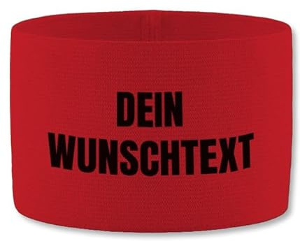 Shirtracer Jako Kapitänsbinde personalisiert Mit Zwei Zeilen Text | Spielführerbinde, Armbinde, Fußball, elastisch, Fußballfan, Training, Geschenk, Individuell, Gadgets