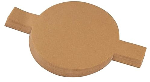NUOBESTY Carta da Forno Siliconata Rotonda 9 Pollici 100 Pezzi Fogli Antiaderenti per Teglie da Dolci Rivestimento Resistente All’Olio per Forno e Microonde Facilità di Estrazione