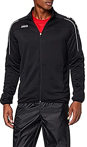 JAKO Herren Trainingsjacke Classico, Schwarz, L