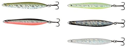 Savage Gear Seeker ISP Meerforellenblinker, Farbe:Fluo UV Red Black, Länge/Gewicht:10.2cm / 28g
