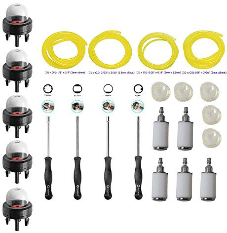 Ouyfilters kit di messa a punto carburatore per cacciavite per la regolazione del carburatore con filtro del carburante iniettore lampadina per motore 2