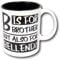 The T Bird B is for Brother Mug | Also for Bell end | Funny Brother Gift | Birthday Gift for Brother | Novelty Present | Bellend | Gag Joke Present | Black Inner