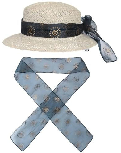 Lipodo Sun Pattern Scarf All-in-One Accessory Women Summer Spring blue