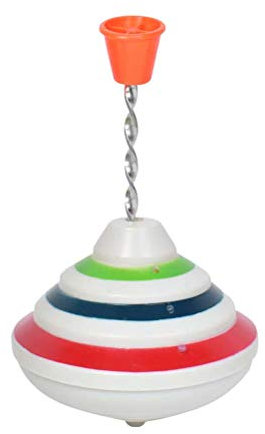 Toyvian Blinkende Musik, Kreisel, zum Herunterdrücken, LED, leuchtendes Spielzeug, Geburtstagsgeschenk für Kinder