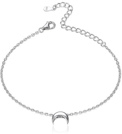 ChicSilver 925 Damen Silber Mond Armband als Muttertag/Geburtstag