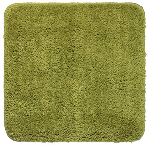 Brandsseller Badteppich Mikrofaser Badematte Badvorleger ca. 45x45 cm Grün