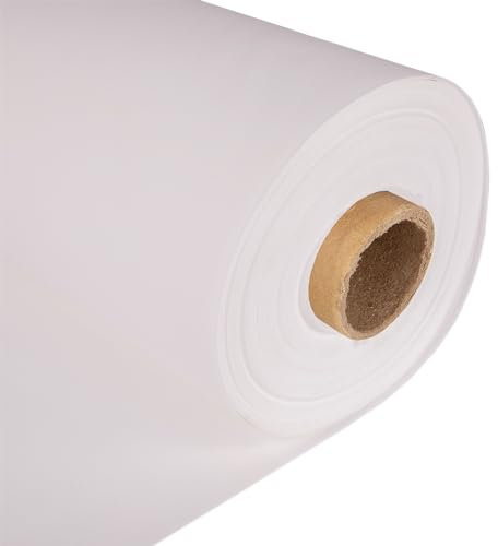 Discount Fabrics LTD - Durable 7 Oz Waterproof Canvas Fabric -150 cm Wide -Thick Material for Tarp, Awning, Gazebo & Outdoor Cover (White, Per Half Metre)