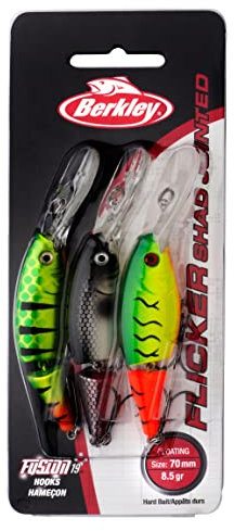 Berkley Unisex-Adult Flicker Shad Hard Bait, Assorted, 70mm