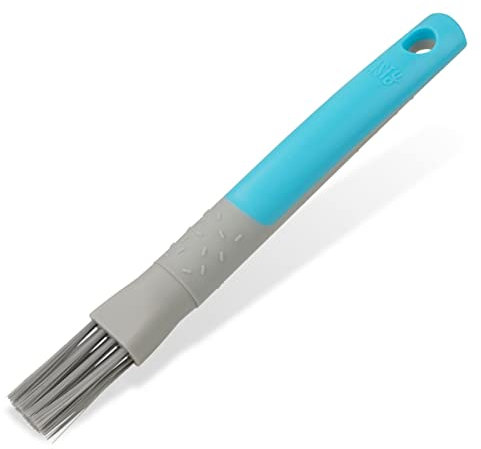 Tasty Cooking Brush with Silicone Bristles, Basting Brush for Baking, Cooking & Roasting, Pastry Brush, Baking Accessory & Kitchen Utensil, Dimensions: 24x2.5cm, Light Cyan