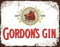 Tin Sign Vintage Retro Man Cave Bar Pub Shed Novelty Gift Aluminium Metal Tin Wall Décor Sign - Gordons Gin Tonic Spirit Alcohol inspired