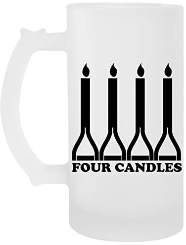 Four Candles Transparent Beer Mug Transparent Beer Mug