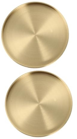 Garneck Becher- Untersetzer 2 Stücke Messing Coaster Runde Getr?nke Untersetzer W?rmed?mmung Tee Tassen Pads Hot Teller Pad Tisch Matte Für Esszimmer Küche Tee Couchtisch Goldene Hot Pot Coaster