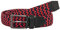 Redbridge Geflochtener Gürtel Elastisch Flexibel verstellbar Unisex Stretchgürtel Rot-Navyblau 85