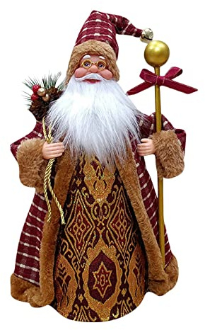 Auyuiiy Christmas Tree Topper Santa Claus Ornaments, Christmas Santa Claus Christmas Tree Topper Ornaments, Christmas Home Decoration