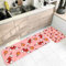 Banemi Antirutschmatte für Teppich, Küchenläufer 2er Set Rot Weiß Orange Weihnachtsbeleuchtung und Socken 40X60cm+40X120cm Heimtextilien