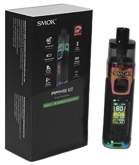 SMOK RPM 5 Pod Mod Kit 2000mAh Eingebaute Batterie 5W-80W Kompatibel mit RPM 3 Mesh Coils 6.5ml Pod Stufenlose Luftstromregelung Type-C Aufladung Prism Rainbow Ohne Nikotin