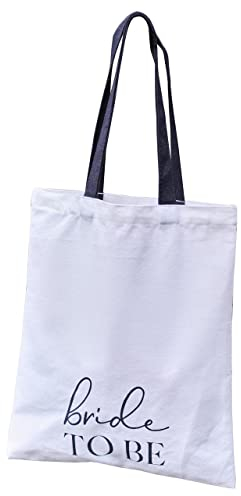Ginger Ray Tote Bag Leinen-Tragetasche, Buchstabenmuster, 36 cm (H) X 31 cm (B), 36 x 31 cm