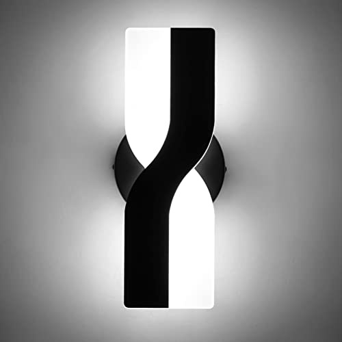 12W Modern Wandleuchte LED Dimmbar Innen Wandlampe LED Wandbeleuchtung | für Schlafzimmer Nachttisch Wohnzimmer Flur Lounge Treppen Korridor