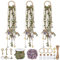 FREEBLOSS 3 Set DIY Kit de Cloches De Sorcière Cloches De Sorcière avec Bouteille en Verre Kit De Métier Sorcière Décor De Sorcière pour La Protection Sorcière Artisanat pour Les Débutants