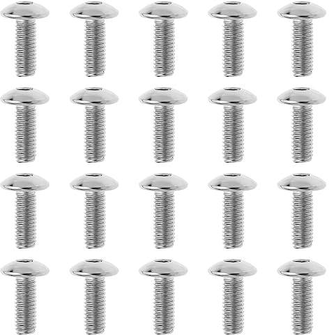 EMSea Lot de 20 vis de Fixation de carénage de Moto M6 x 16 mm compatibles avec Honda compatibles avec Les vis de Fixation de carénage de Moto Yamaha