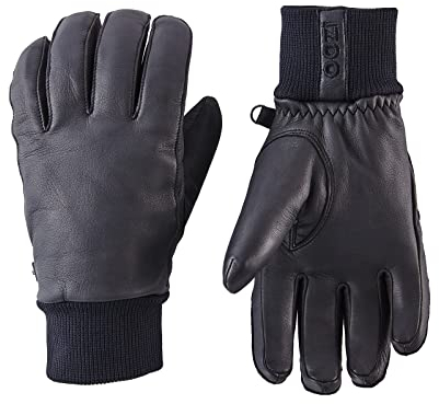 OOZi Gants en cuir pour homme et femme - Gants d'hiver en peau de mouton véritable pour cyclisme, randonnée, ski, snowboard, conduite (noir, M)