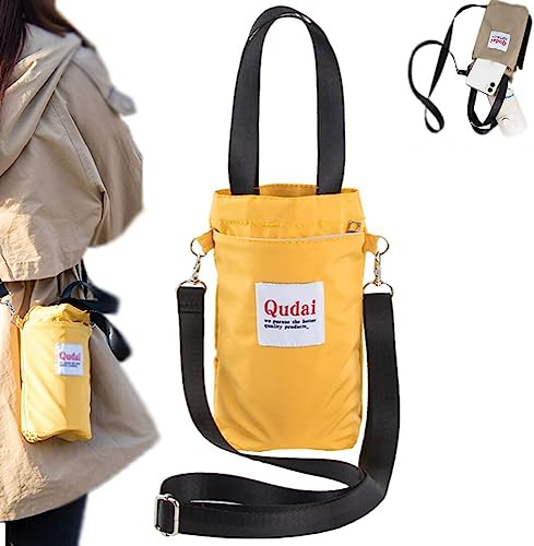 Qudai Flaschentaschen, große Größe Crossbody tragbare Hand-Wasserbecher Buggy Tasche, Sommer Best Out Multifunktionstasche, Wasserflasche Tragetasche mit verstellbarem Schultergurt 11